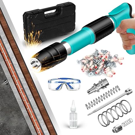 Pistola para remaches de alta potencia para clavos y remaches