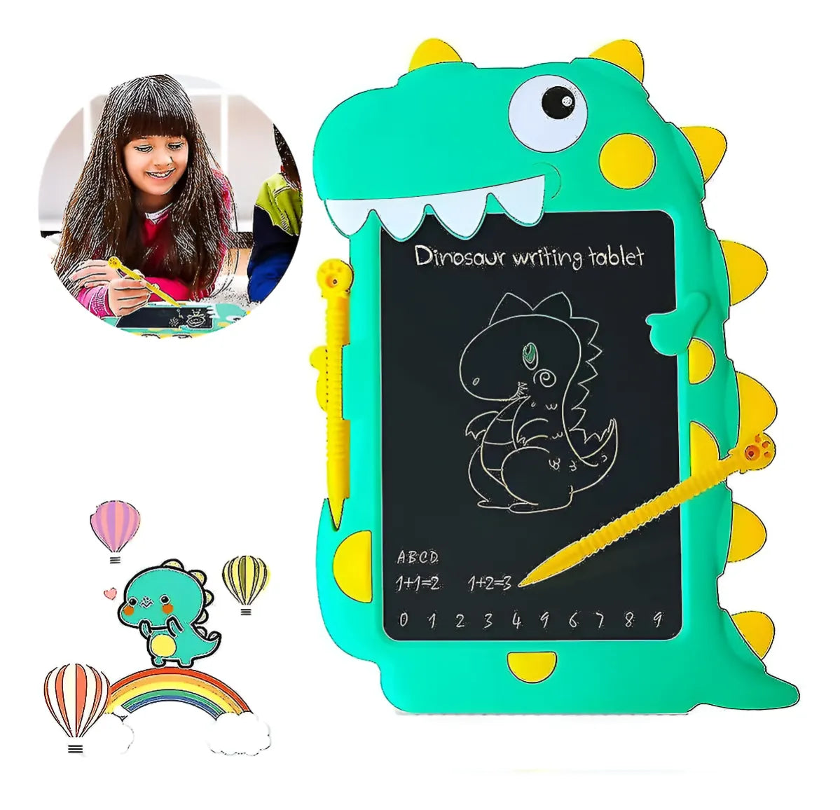 Pizarra Magica LCD Multicolor 8" Dinosaurio