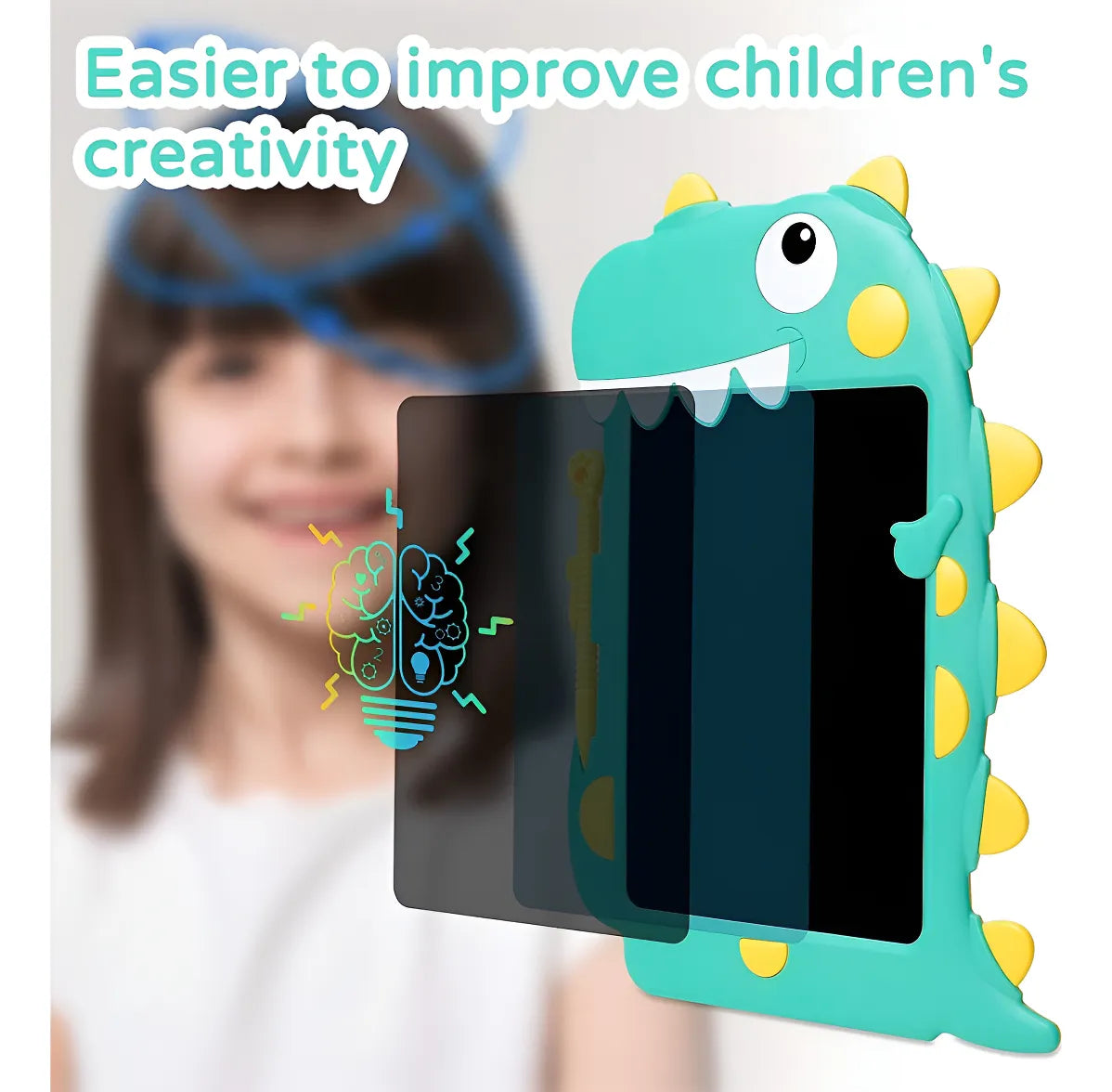 Pizarra Magica LCD Multicolor 8" Dinosaurio