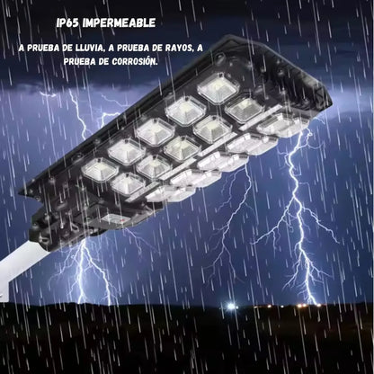 Reflector Led Farol Solar Exterior 400w Control Sensor Caño