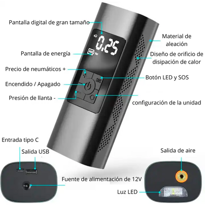 Mini compresor portatil