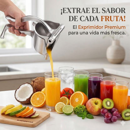 Exprimidor de jugo de acero inoxidable