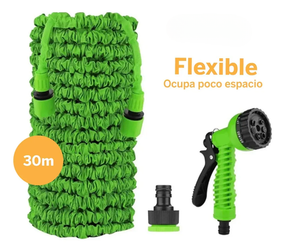 Manguera Expandible 30 Metros Magic Hose + Pistola 7 Chorros
