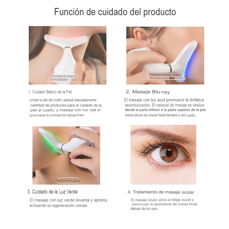 Masajeador Reductor De Papada, Antiarrugas Mejilla, Cuello