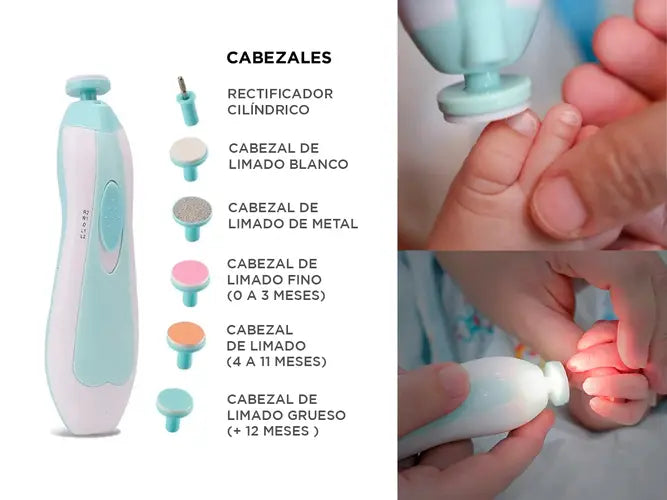 Lima de uñas eléctrico para Bebe